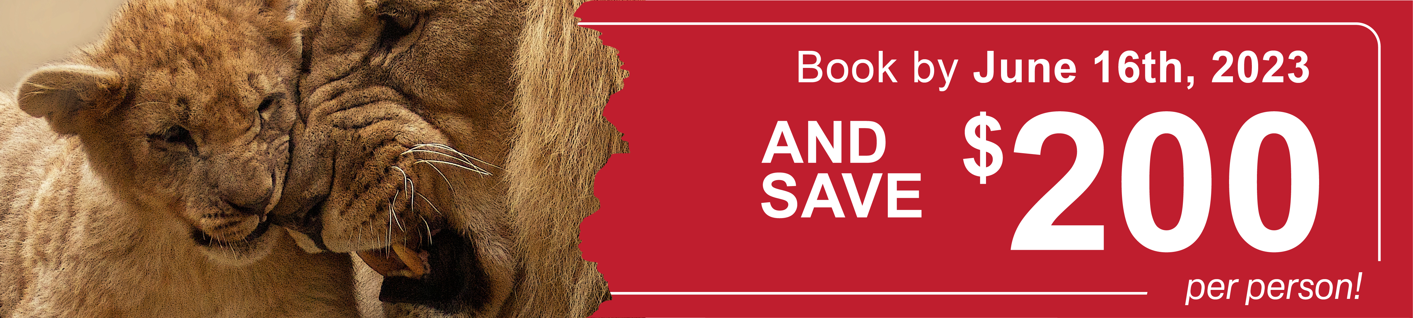 Book Early & Save!