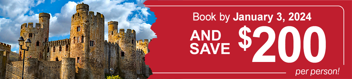 Early booking savings Wales journey