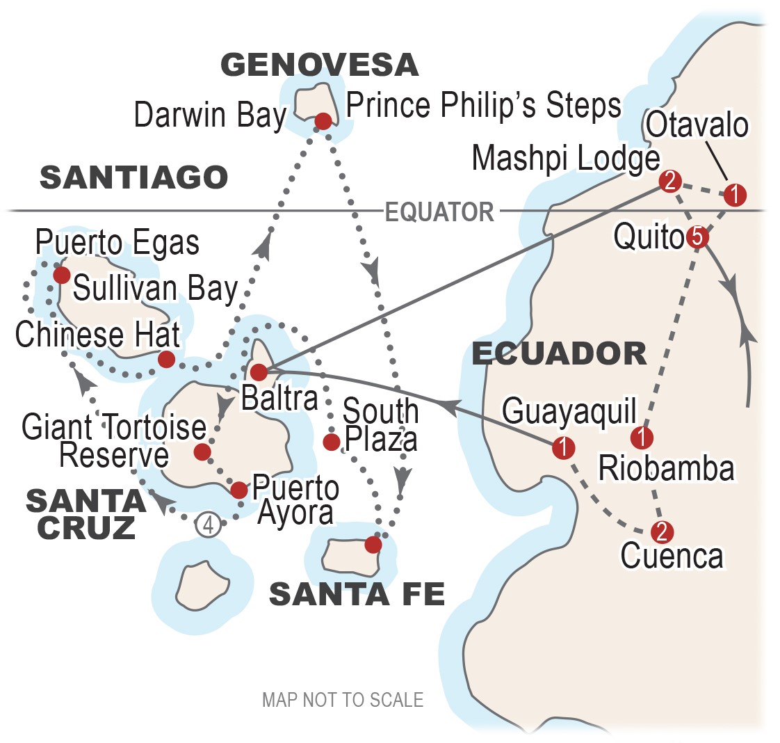 Ecuador Galapagos Craig Travel map