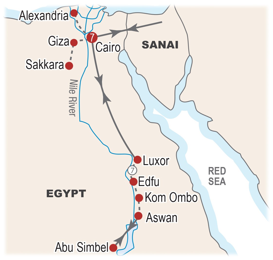 map Egypt