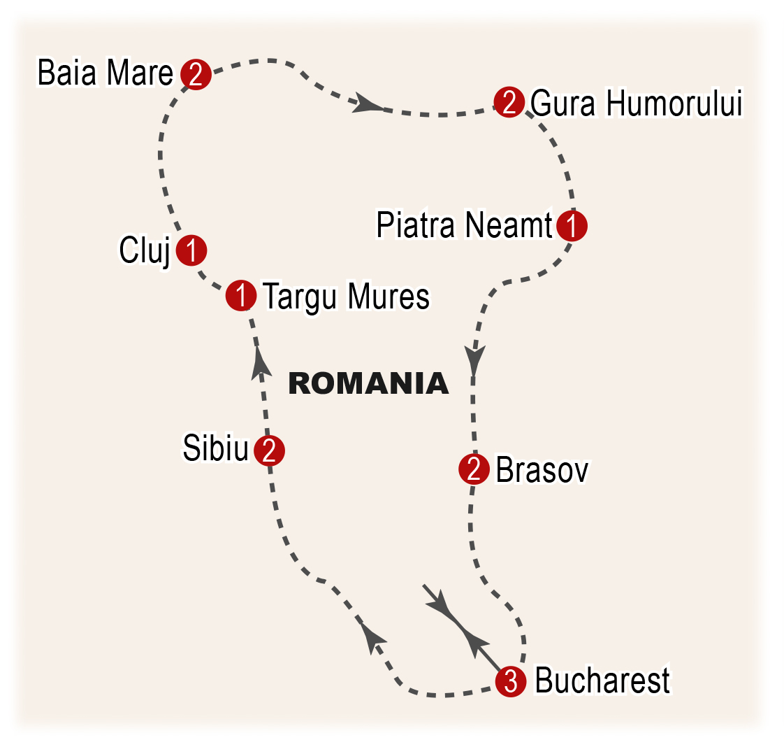 Romanian Heritage map