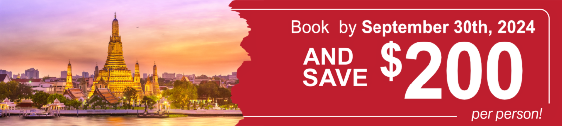 Book early, save $200