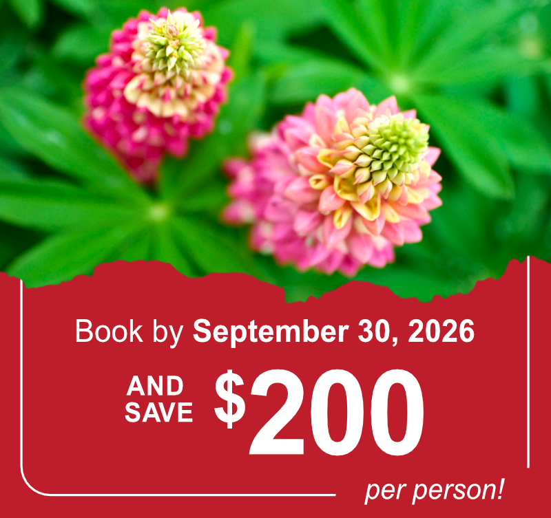Book early and save