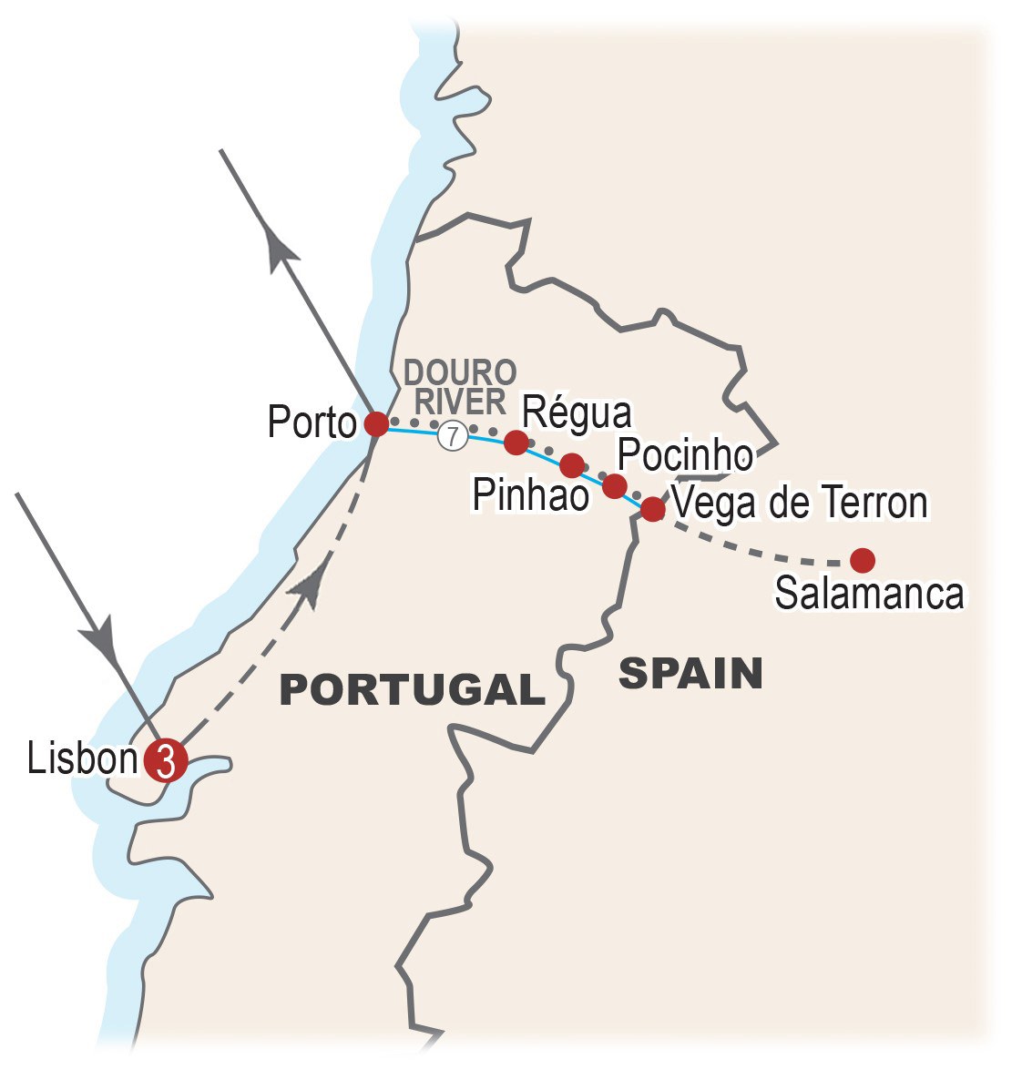 Douro map
