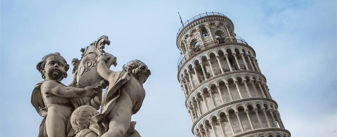 The famous Leaning Tower of Pisa