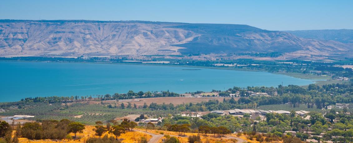 Take in the sights of the Sea of Galilee