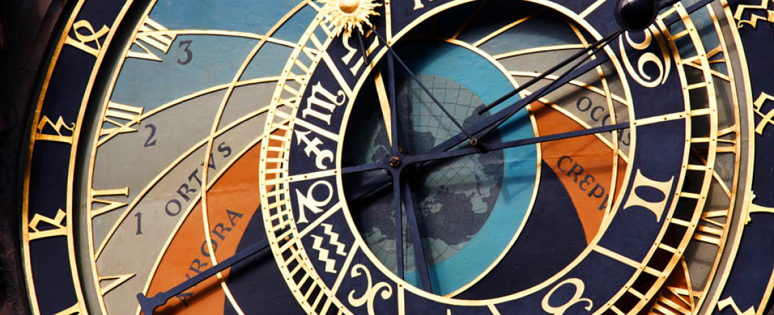 Closeup of Prague's Astronomical Clock