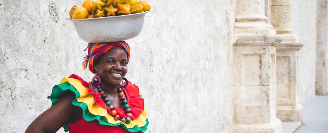 Meet Palenqueras, Cartagena's legendary female entrepreneurs balancing immense fruit-laden baskets