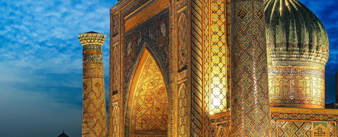 Registan public square, located in the heart of the ancient city of Samarkand