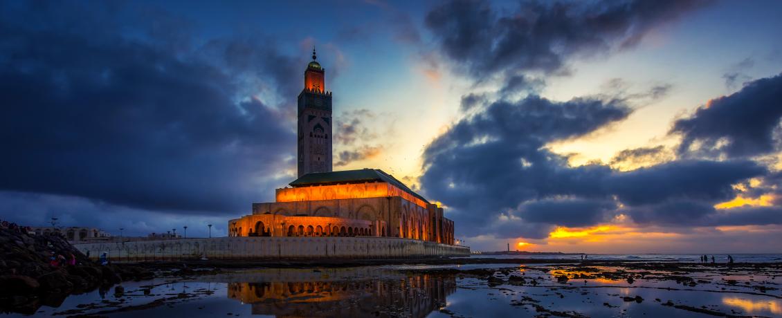 The iconic Hassan II Mosque in Casablanca