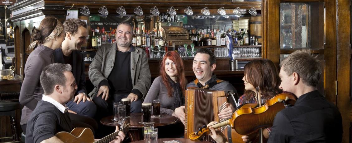 Pub scene in Ireland