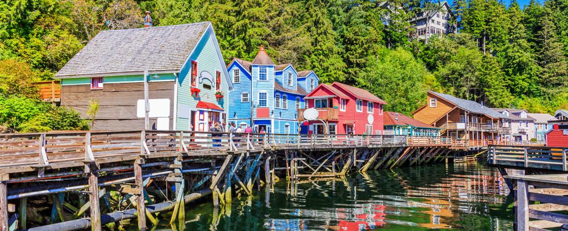 Ketchikan's colourful and historic boardwalk