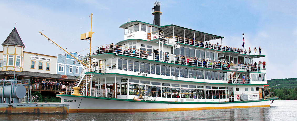 Sternwheeler riverboat tour on the Chena and Tanana Rivers near Fairbanks, Alaska