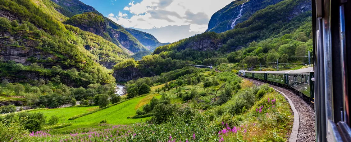 Board the famous Flam Railway