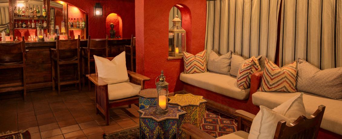 Chobe Game Lodge's lounge