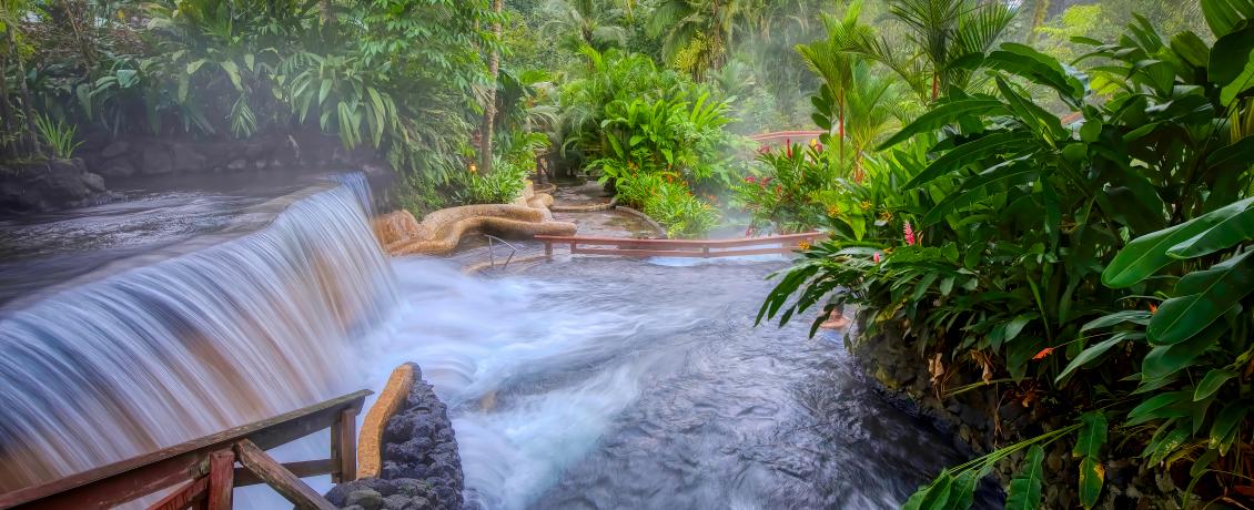 Natural hot springs in La Fortuna