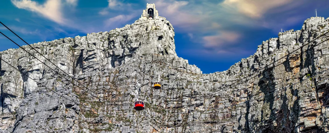 Aerial shot of Table Mountain