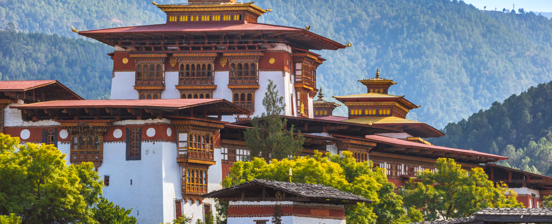 Marvel at Punakha Dzong, a majestic riverside fortress