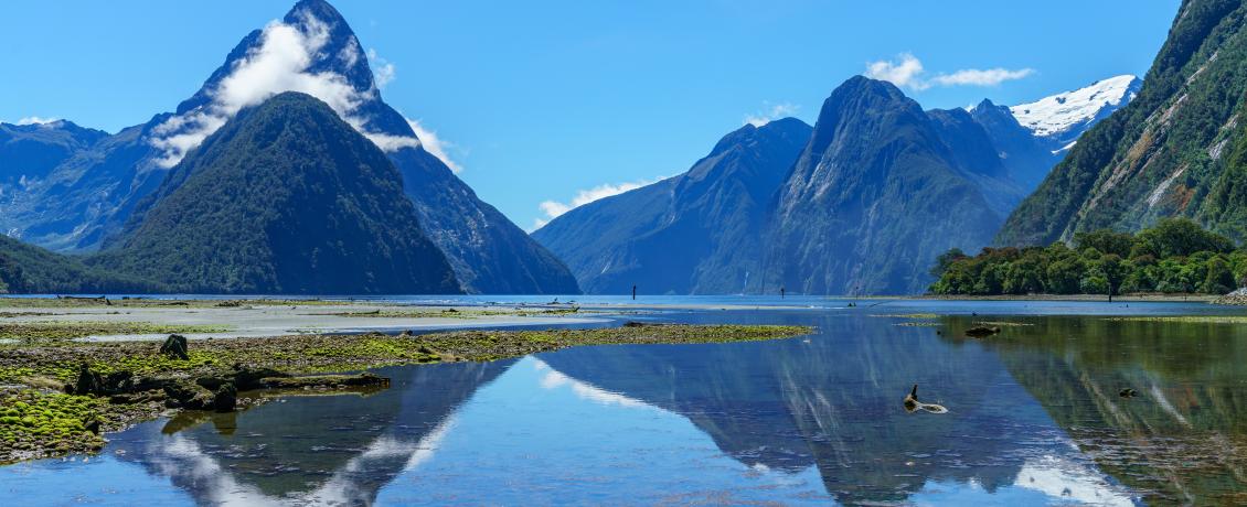 The stunning, dramatic cliffs of Milford Sound