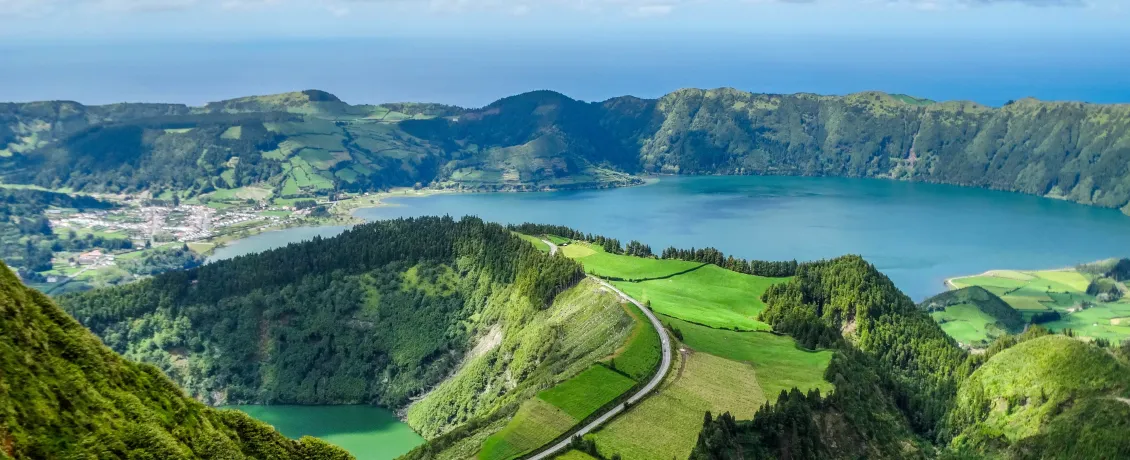 View of Sete Cidades, Sao Miguel, Azores