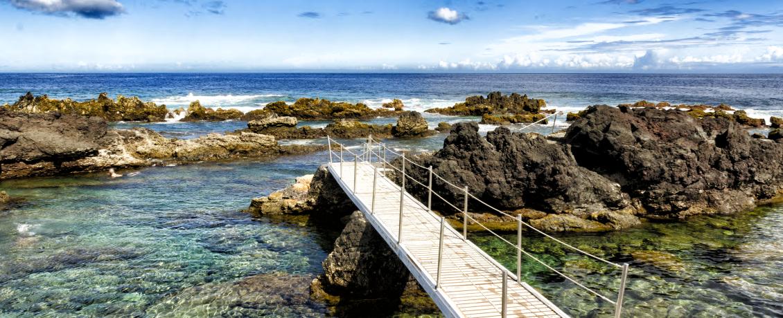 The natural pools of Biscoitos on Terceira Island