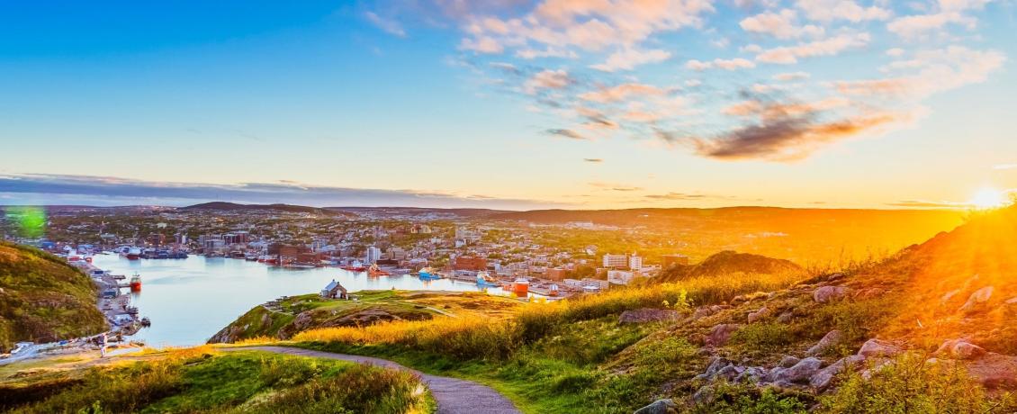 Beautiful view of St. John's from Signal Hill