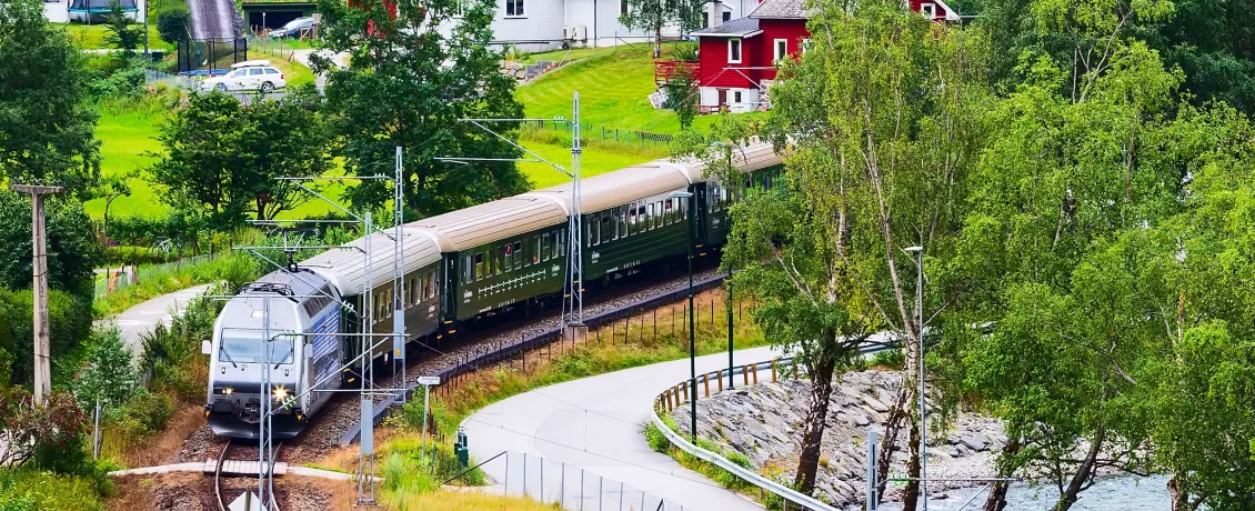 Revel in dramatic scenery onboard Flam Railway