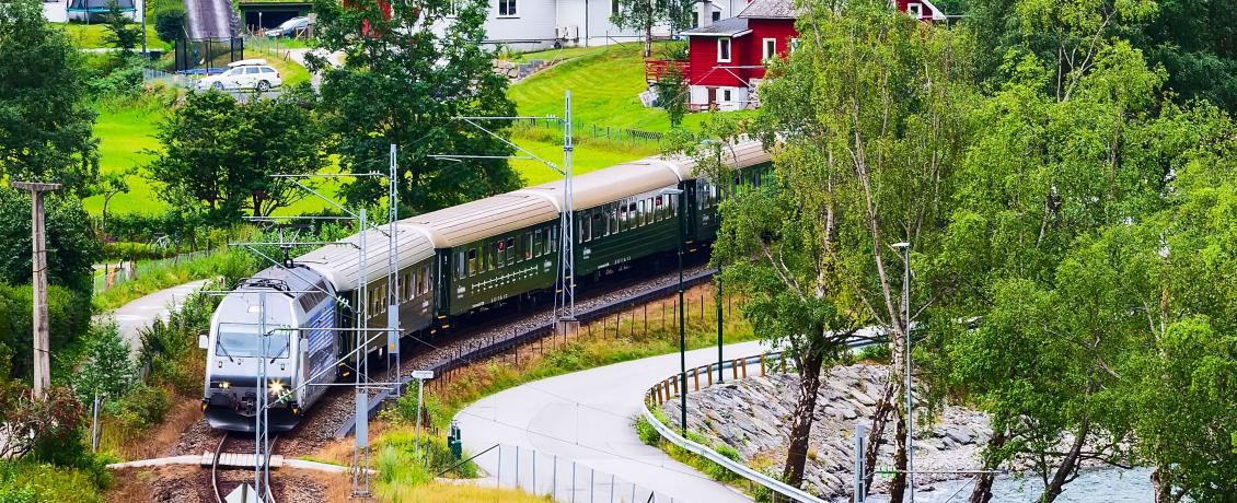 Revel in dramatic scenery onboard Flam Railway