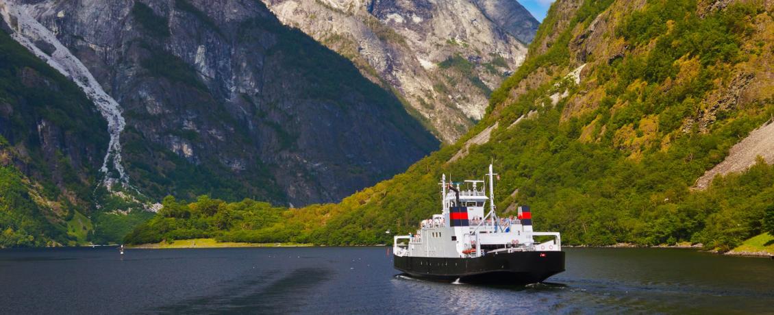 Take a ferry to cruise the majestic Sognefjord