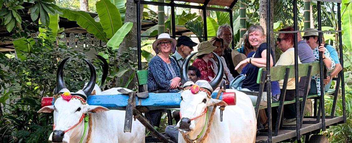 Embracing the rhythm of the journey on a rickshaw ride - credit Wendy Marshall