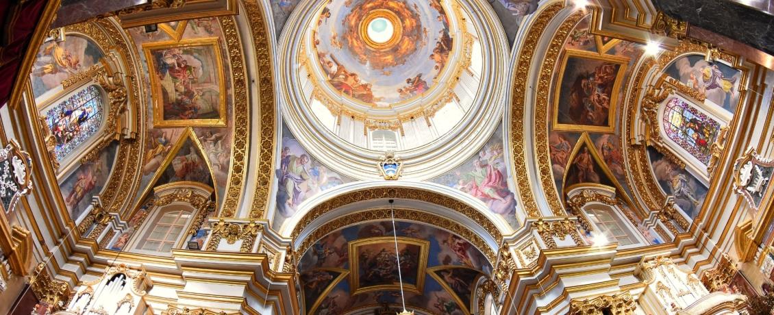 The Co-Catheral of S. John, where every glance upward reveals a masterpiece