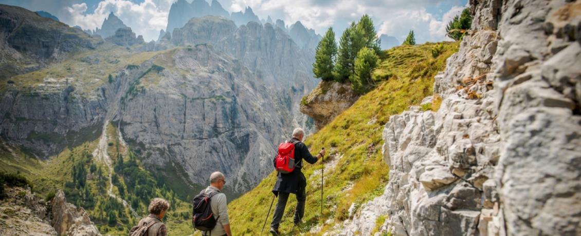 Enjoy incredible views of the Dolomites