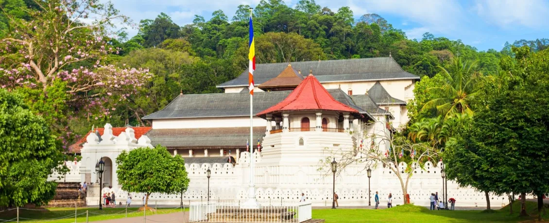 Sacred Tooth Relic Temple in Kandy, Sri Lanka