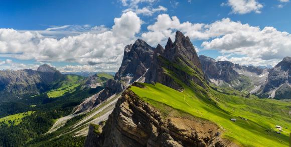 A mountain peak in the Dolomites