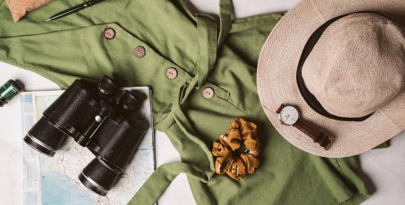 Safari clothing flat lay