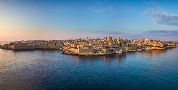 Aerial views of Valletta Waterfront