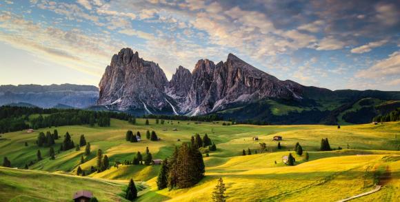 Alpe Di Siusi is Europe's largest high-Alpine pasure