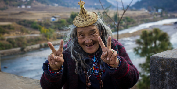 Bhutanese lady smiling
