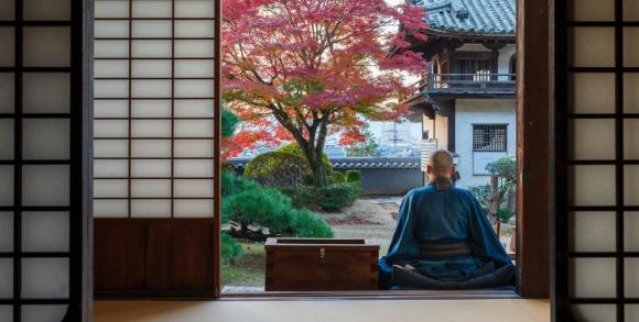Monk in Ryokan